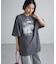 レースドッキングオーバーサイズロゴTシャツ