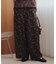 ジャガード花柄コクーンパンツ