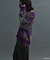 ヴィランズ/ニュアンス柄シャギーカーディガン