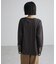 袖レースドッキング長袖ロゴTシャツ