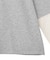 袖レースドッキング長袖ロゴTシャツ