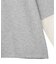 袖レースドッキング長袖ロゴTシャツ