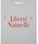 袖レースドッキング長袖ロゴTシャツ