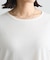 異素材切り替えペプラムロンTEE
