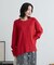 【WEB限定カラーあり】ここちクルーネックニットプルオーバー