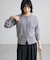 花刺繍モールニットカーディガン