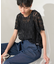 チュールフリンジシアーTシャツ