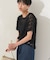 チュールフリンジシアーTシャツ