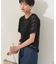チュールフリンジシアーTシャツ