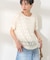 チュールフリンジシアーTシャツ