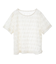 チュールフリンジシアーTシャツ
