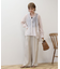 楊柳シアーバンドカラーシャツ