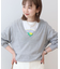 Vネックニットプルオーバー
