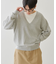 Vネックニットプルオーバー