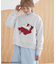 【WEB限定】Moomin フロッキープリント裏毛プルオーバー