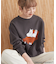 【WEB限定】Moomin フロッキープリント裏毛プルオーバー