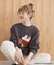 【WEB限定】Moomin フロッキープリント裏毛プルオーバー