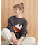 【WEB限定】Moomin フロッキープリント裏毛プルオーバー