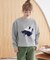 【WEB限定】Moomin フロッキープリント裏毛プルオーバー