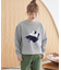 【WEB限定】Moomin フロッキープリント裏毛プルオーバー
