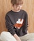 【WEB限定】Moomin フロッキープリント裏毛プルオーバー