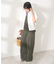 リブ5分袖トップス
