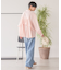 バックフリルバンドカラーシャツ