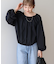 イージーケアオフショルダーギャザーブラウス