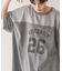 ピグメント加工フットボールTシャツ