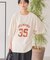 ピグメント加工フットボールTシャツ