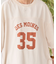 ピグメント加工フットボールTシャツ