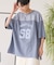 ピグメント加工フットボールTシャツ