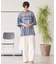 ピグメント加工フットボールTシャツ