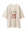 ピグメント加工フットボールTシャツ
