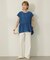 ペプラムノースリーブブラウス【WEB限定カラー有り】