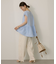 ペプラムノースリーブブラウス【WEB限定カラー有り】