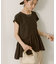 ペプラムノースリーブブラウス【WEB限定カラー有り】