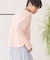 バック切替シアー長袖トップス