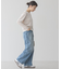 ベロアクルーネックカットプルオーバー