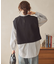 SET イージーケアロングシャツ+ポンチベスト/チュニック