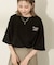 バックロゴプリントTシャツ