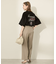 バックロゴプリントTシャツ