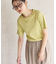 きれいめコットンベーシックTシャツ(5分袖)