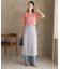きれいめコットンベーシックTシャツ(5分袖)