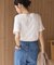 きれいめコットンベーシックTシャツ(5分袖)