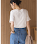 きれいめコットンベーシックTシャツ(5分袖)
