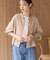 きれいめコットンベーシックTシャツ(5分袖)
