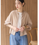 きれいめコットンベーシックTシャツ(5分袖)