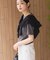 きれいめコットンベーシックTシャツ(5分袖)