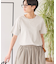 きれいめコットンベーシックTシャツ(5分袖)